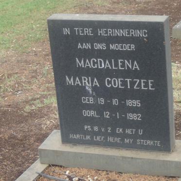 COETZEE Magdalena Maria 1895-1982