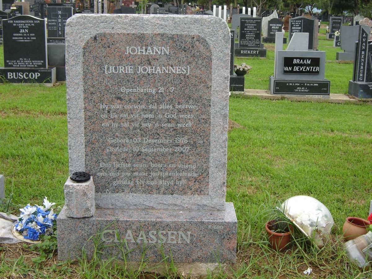 CLAASSEN  Jurie Johannes 1976-2007
