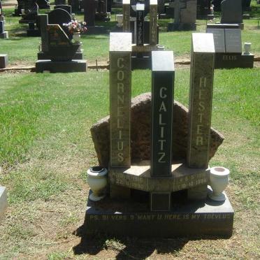 CALITZ Cornelius 1915-1990 &amp; Hester 1915-1994