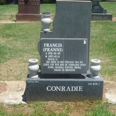 CONRADIE Francis 1976-1997