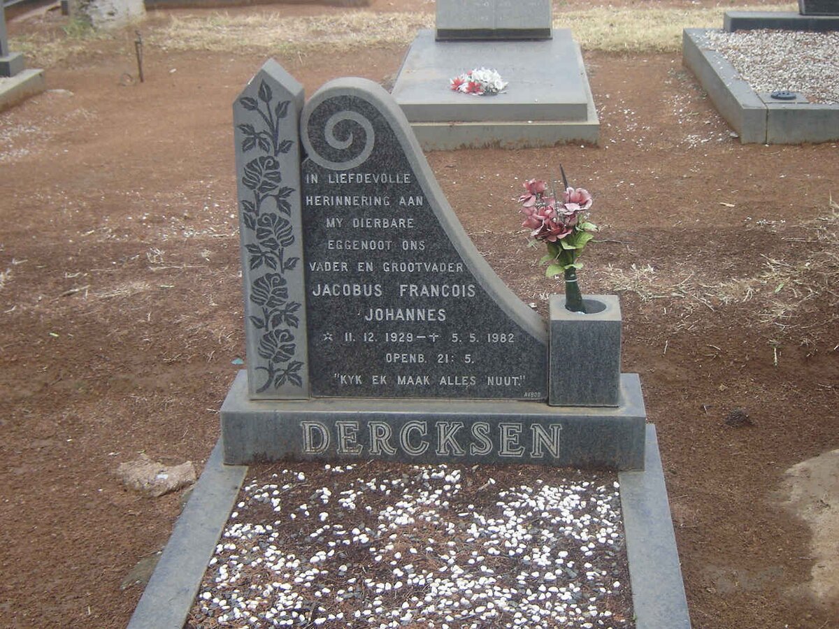 DERCKSEN Jacobus Francois Johannes 1929-1982