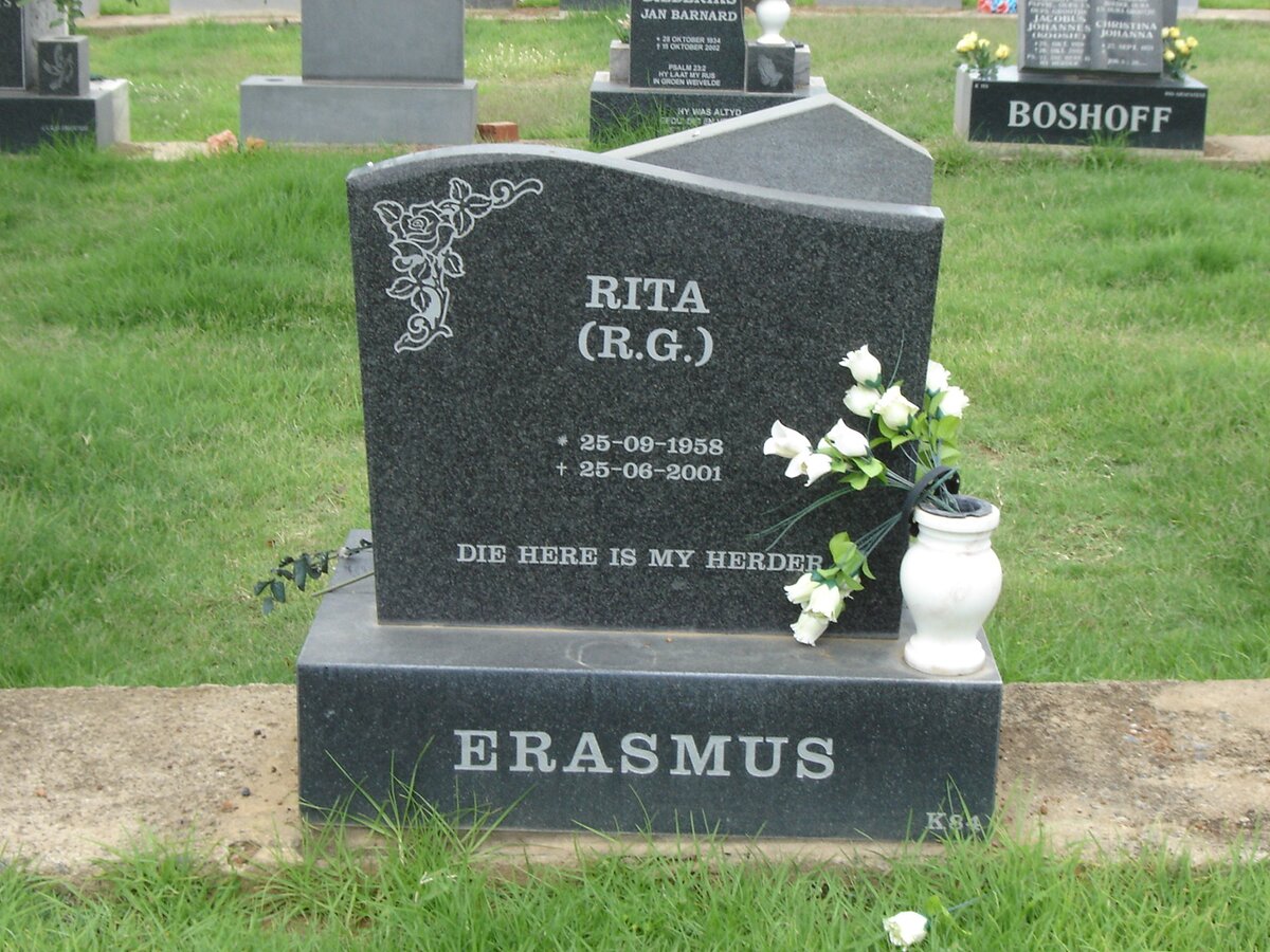 ERASMUS R.G. 1958-2001