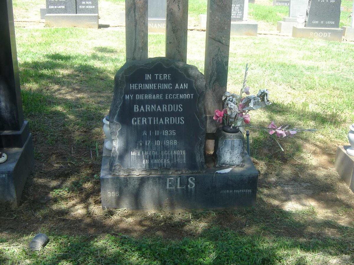 ELS Bernardus Gerthardus 1935-1988