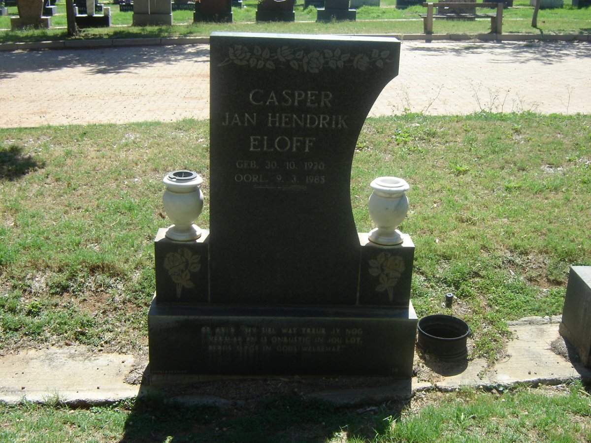 ELOFF Casper Jan Hendrik 1920-1985