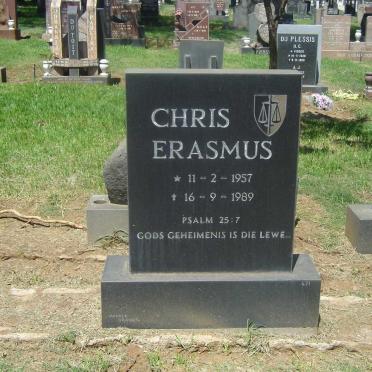 ERASMUS Chris 1957-1989