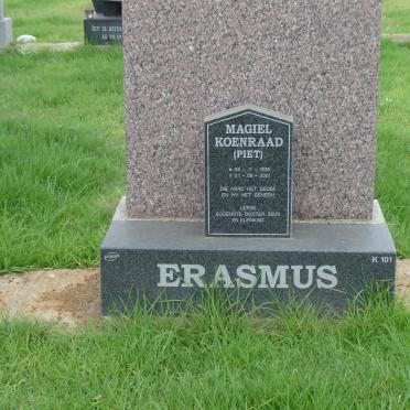 ERASMUS Magiel Koenraad 1938-2001