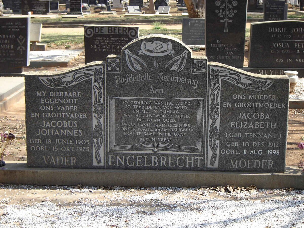 ENGELBRECHT Jacobus Johannes.
