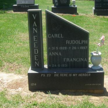 EEDEN Carel Rudolph, van 1928-1997 &amp; Anna Francina 1931-