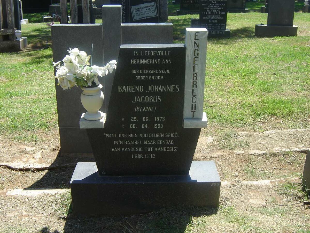 ENGELBRECHT Barend Johannes Jacobus 1973-1990