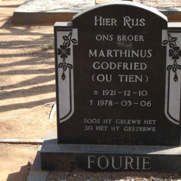 FOURIE Marthinus Godfried 1921-1978