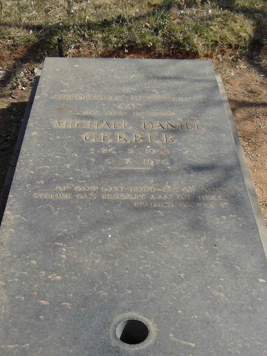 GERBER Michael Daniel 1958-1976