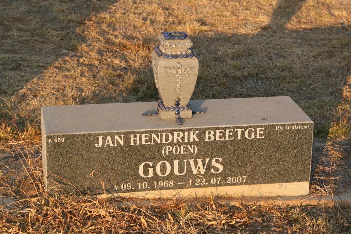 GOUWS Jan Hendrik Beetge 1968-2007