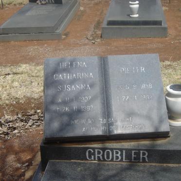 GROBLER Pieter 1898-1982 &amp; Helena Catharina Susanna 1907-1982
