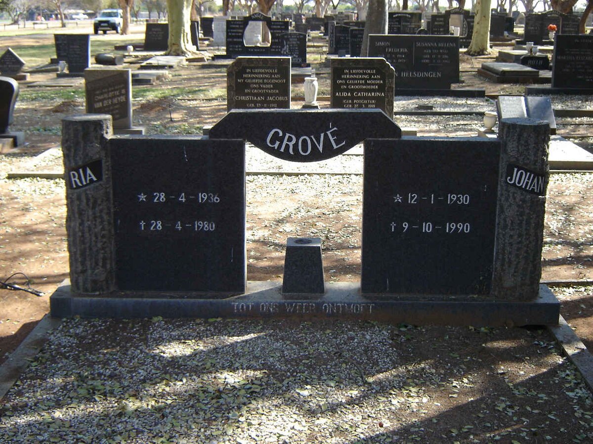 GROVE Johan 1930-1990 & Ria 1936-1980