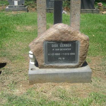 GERBER Didi nee VAN DEVENTER 1958-1990