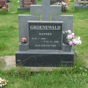 GROENEWALD Hannes 1934-2004