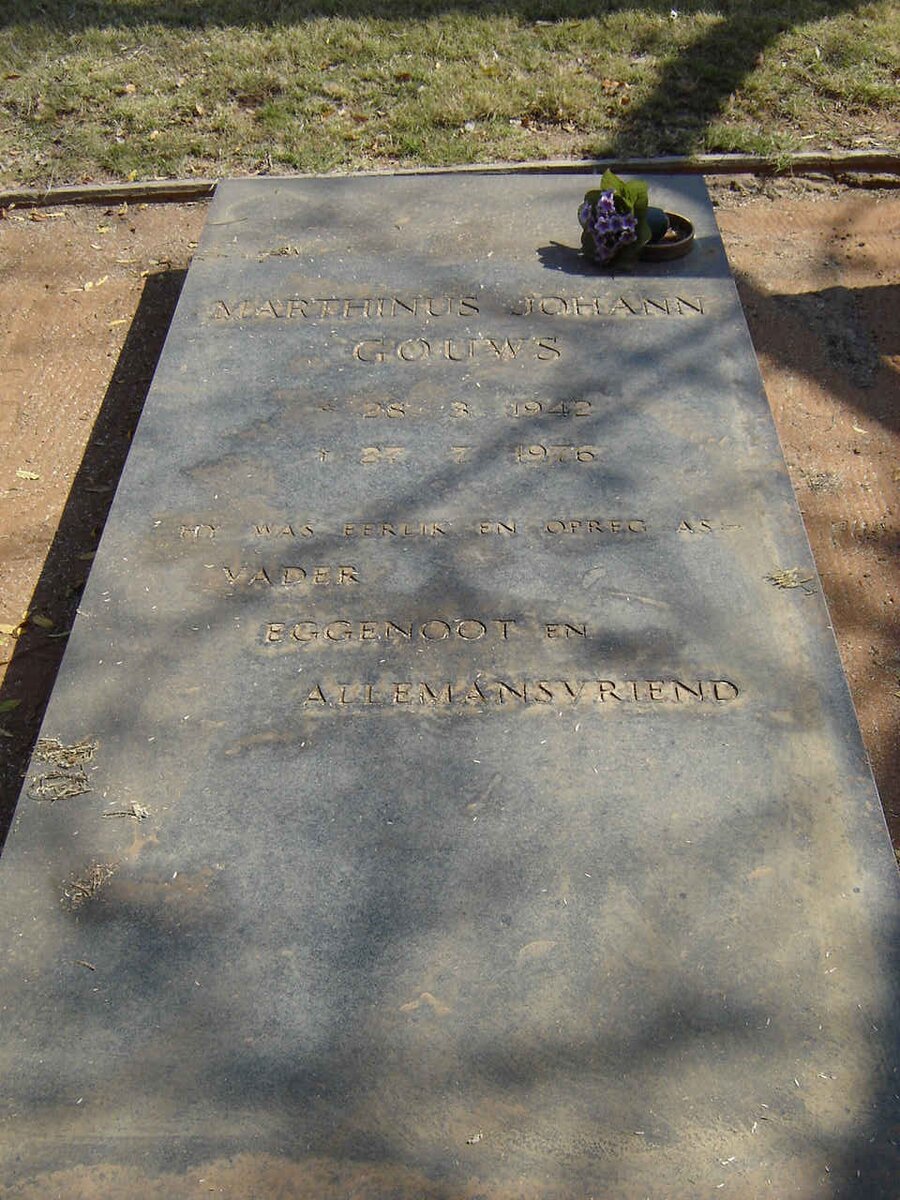 GOUWS Marthinus Johann 1942-1976