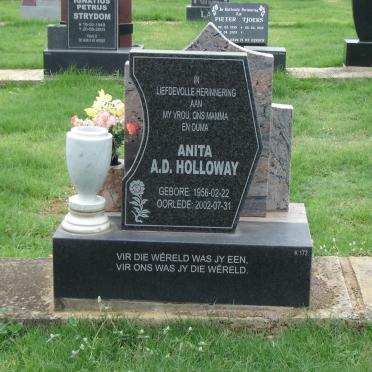 HOLLOWAY Anita A.D. 1956-2002