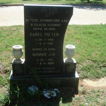 HATTINGH Carel Pieter 1906-1985 &amp; Mimmie J.H. 1916-2005