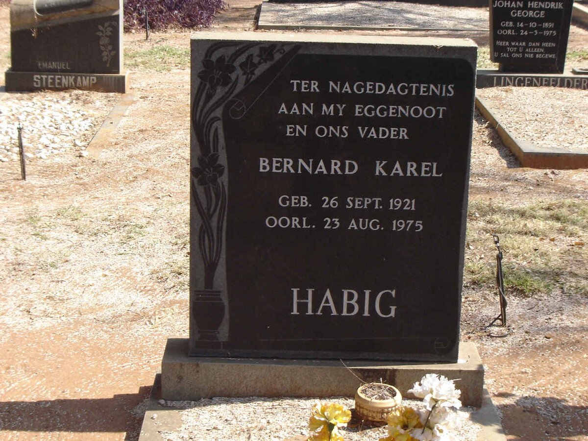 HABIG Bernard Karel 1921-1975