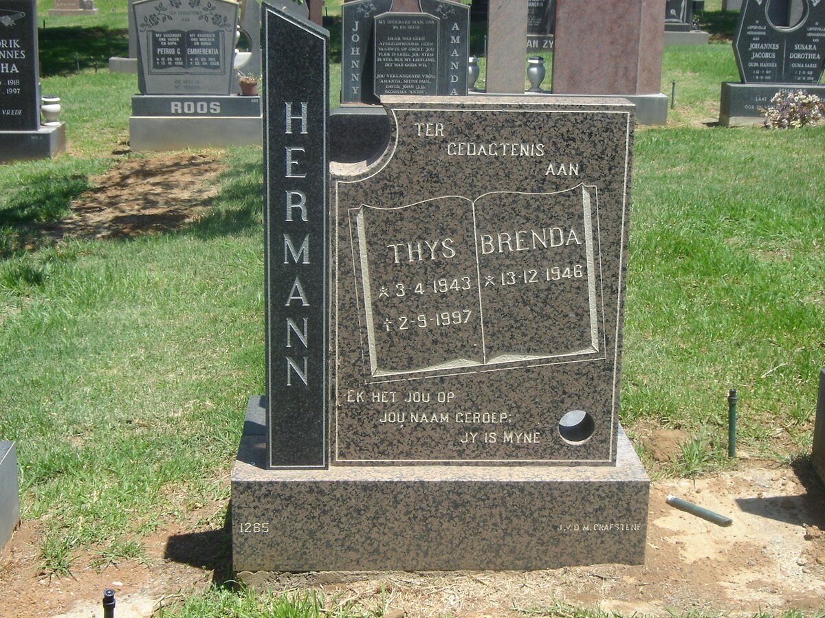 HERMANN Thys 194-1997 &amp; Brenda 1946-