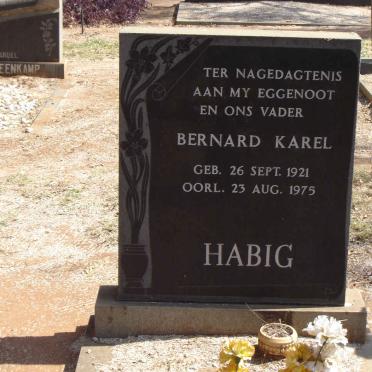 HABIG Bernard Karel 1921-1975