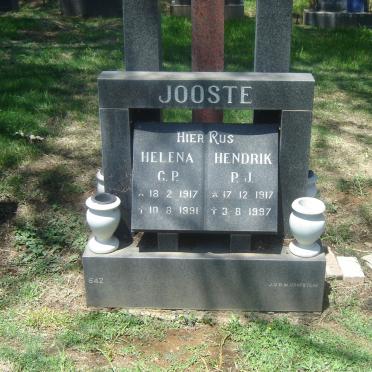 JOOSTE Hendrik P.J. 1917-1997 &amp; Helena C.P. 1917-1997