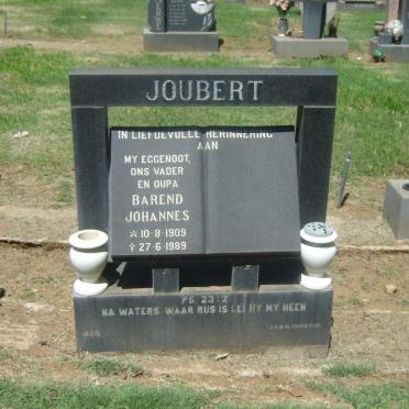 JOUBERT Barend Johannes 1909-1989