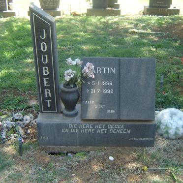 JOUBERT Martin 1956-1992