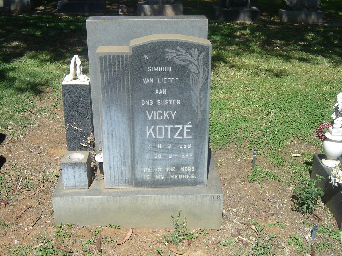 KOTZE Vicky 1958-1985