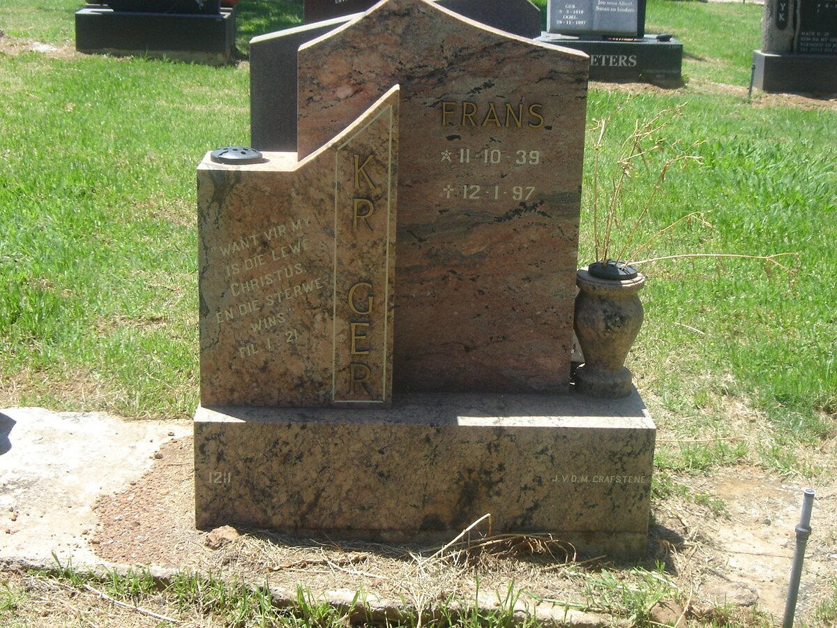 KRUGER Frans 1939-1997