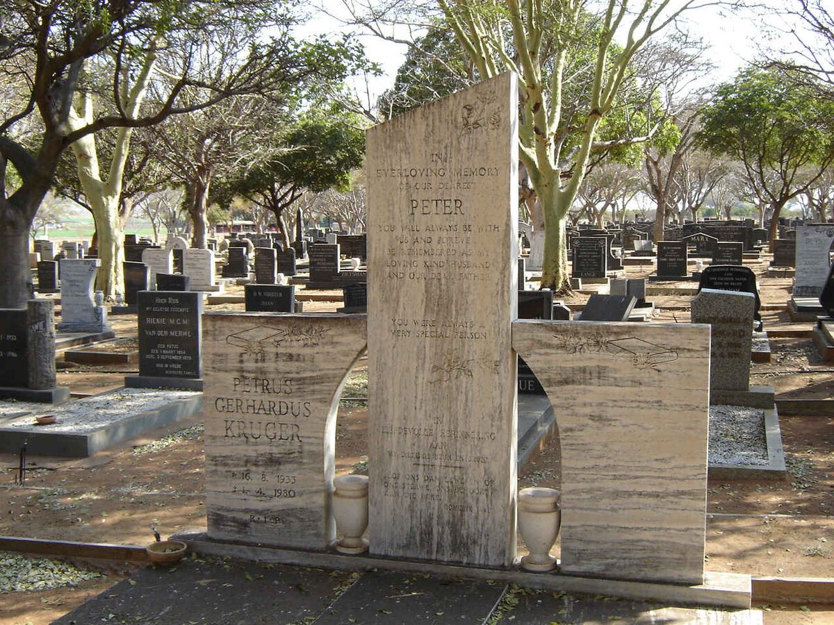 KRUGER Petrus Gerhardus 1933-1980