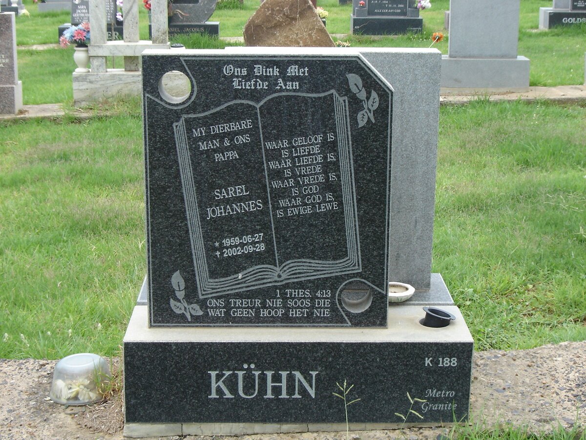 KUHN Sarel Johannes 1959-2002