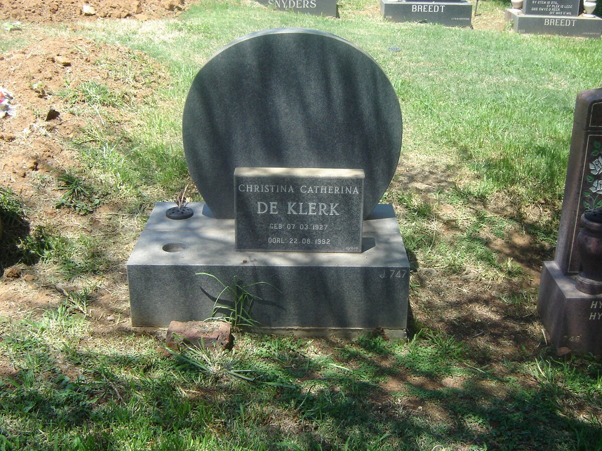 KLERK Christina Catherina, de 1927-1992