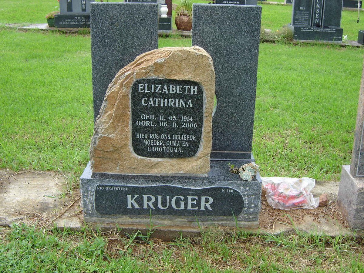 KRUGER Elizabeth Cathrina 1914-2006