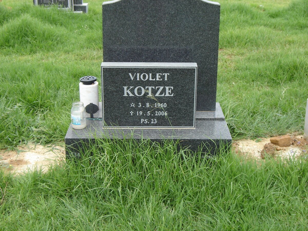 KOTZE Violet 1960-2006