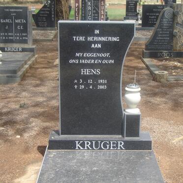 KRUGER Hens 1931-2003