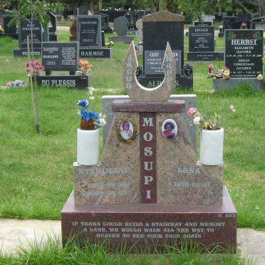 MOSUPI Ntshimane Jacob 1960-2005 &amp; Lena Happy 1970-