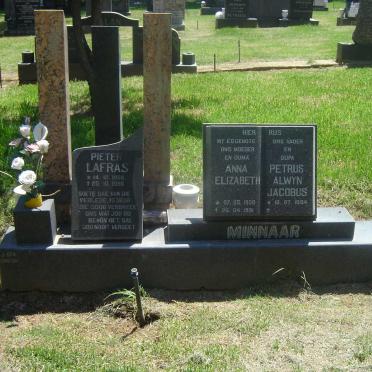 MINNAAR Petrus Alwyn Jacobus 1934- &amp; Anna Elizabeth :: LAFRAS Pieter 1958-1995