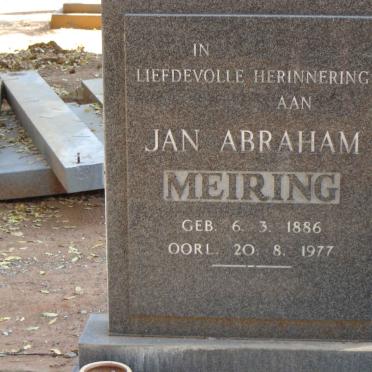 MEIRING Jan Abraham 1886-1977