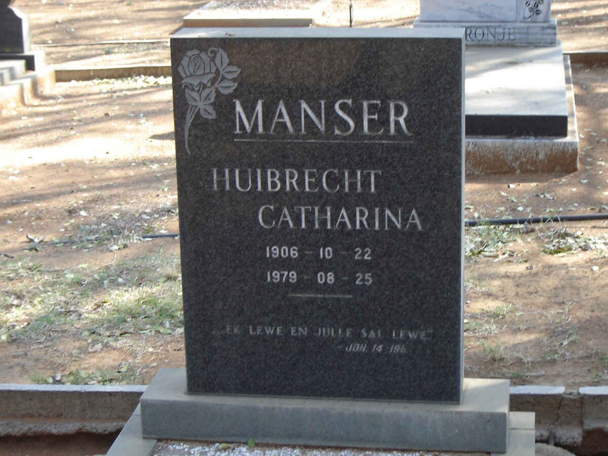 MANSER Huibrecht Catharina 1906-1979