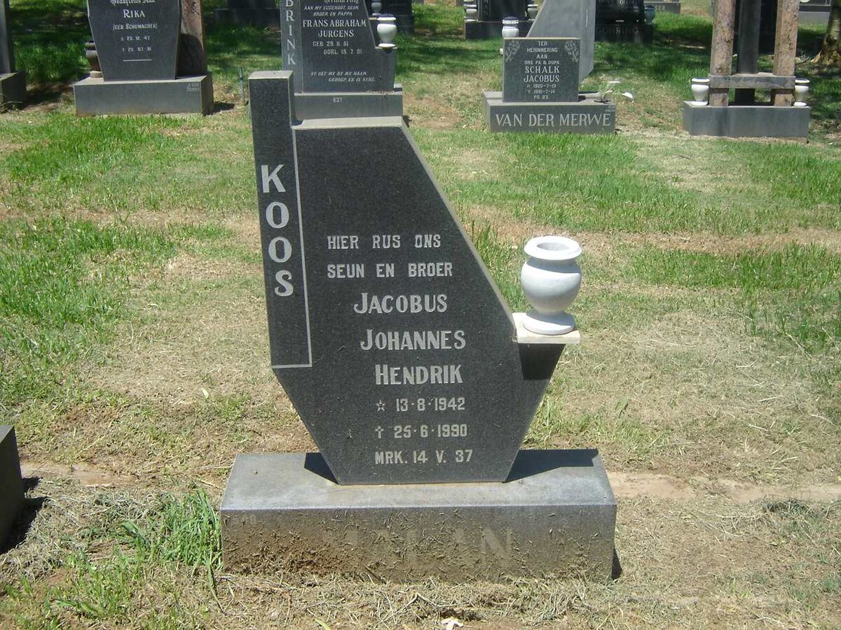 MALAN Jacobus Johannes Hendrik 1942-1990