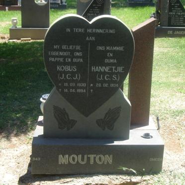 MOUTON J.C.J. 1930-1994 &amp; J.C.S. 1934-