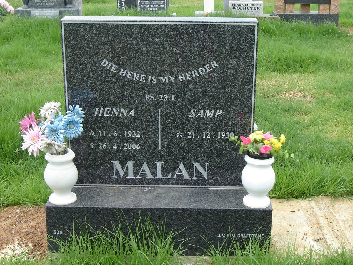 MALAN Samp 1930- &amp; Henna 1932-2006