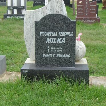 MILKA Vidojevska Percinlic 1924-2004