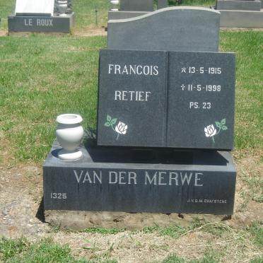 MERWE Francois Retief, van der 1915-1998
