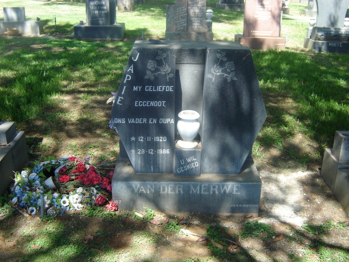 MERWE Japie, van der 1920-1986
