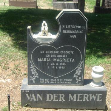 MERWE Maria Marieta, van der 1934-1993