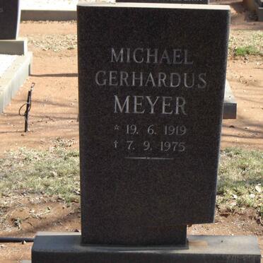 MEYER Michael Gerhardus 1919-1975