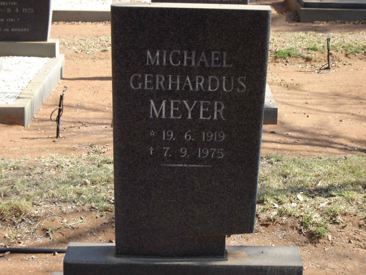 MEYER Michael Gerhardus 1919-1975